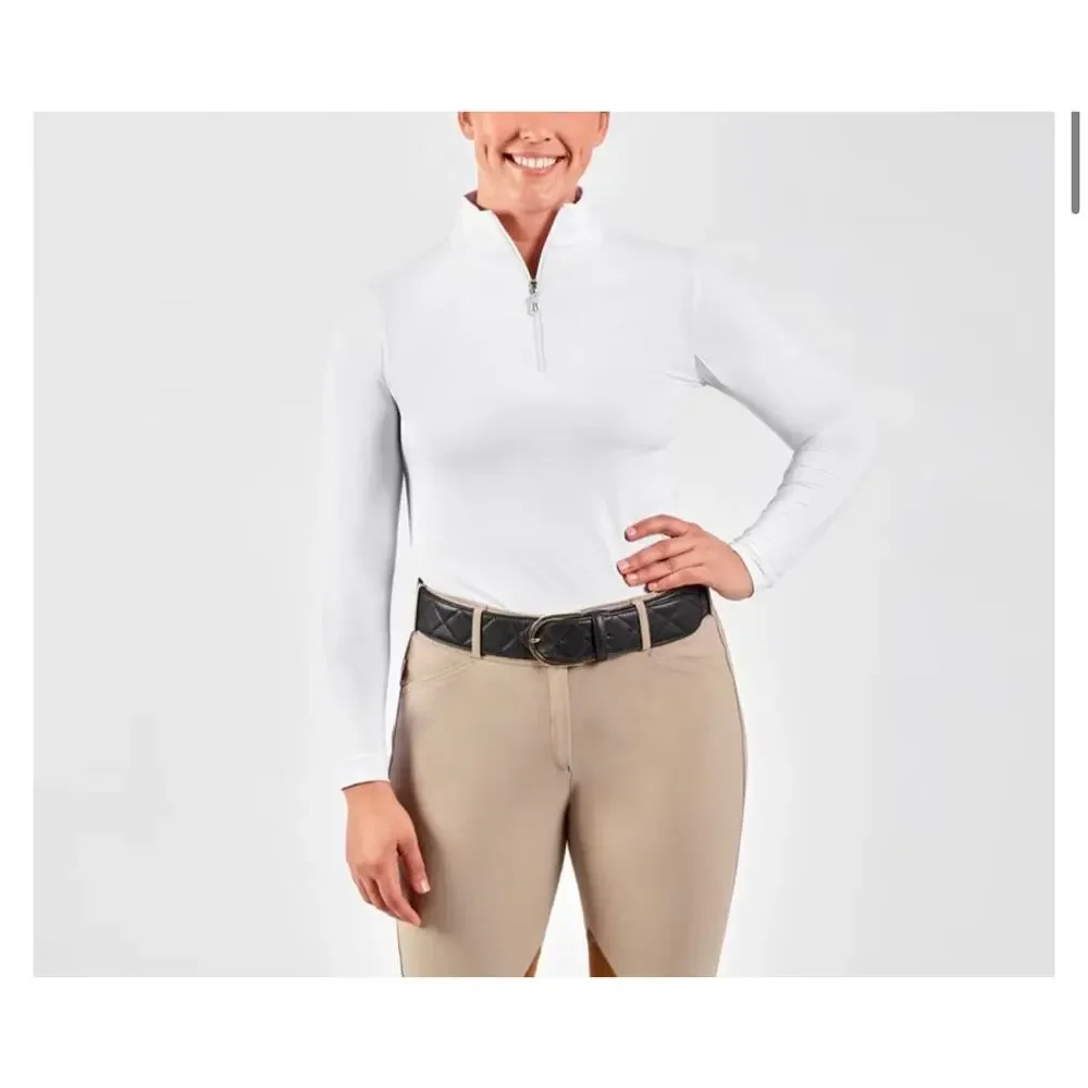 The Tailored Sportsman Pink Tailored Ladies Long Sleeve Icefil Sun Shirt S